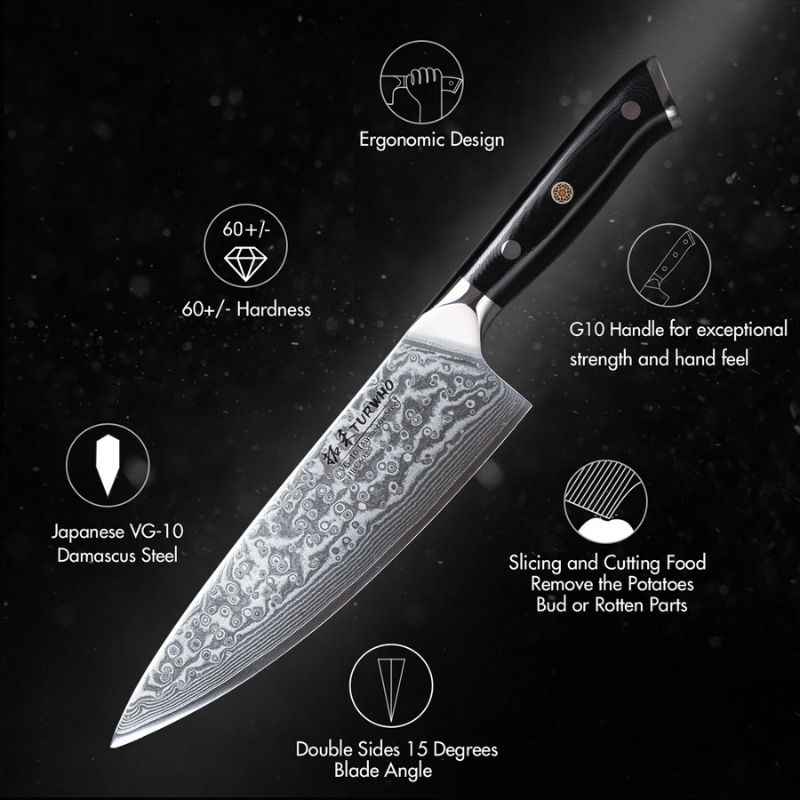 Chef Knife Super Sharp Santoku Utility Knife- Tek Knives™