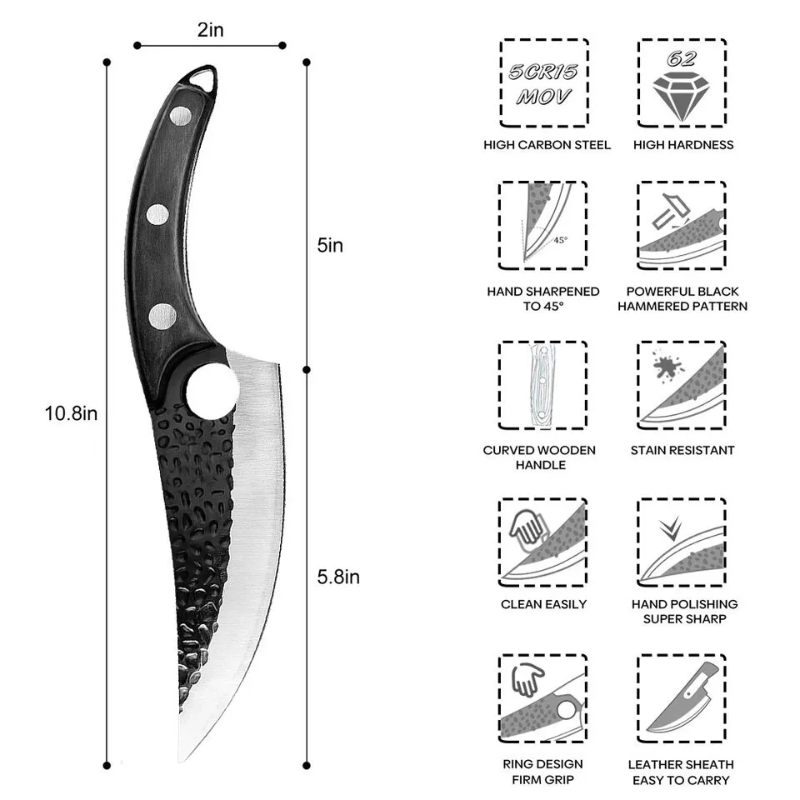 Chef Knife Kitchen Butcher Boning Cleaver Knife Japanese Kitchen - Tek Knives™