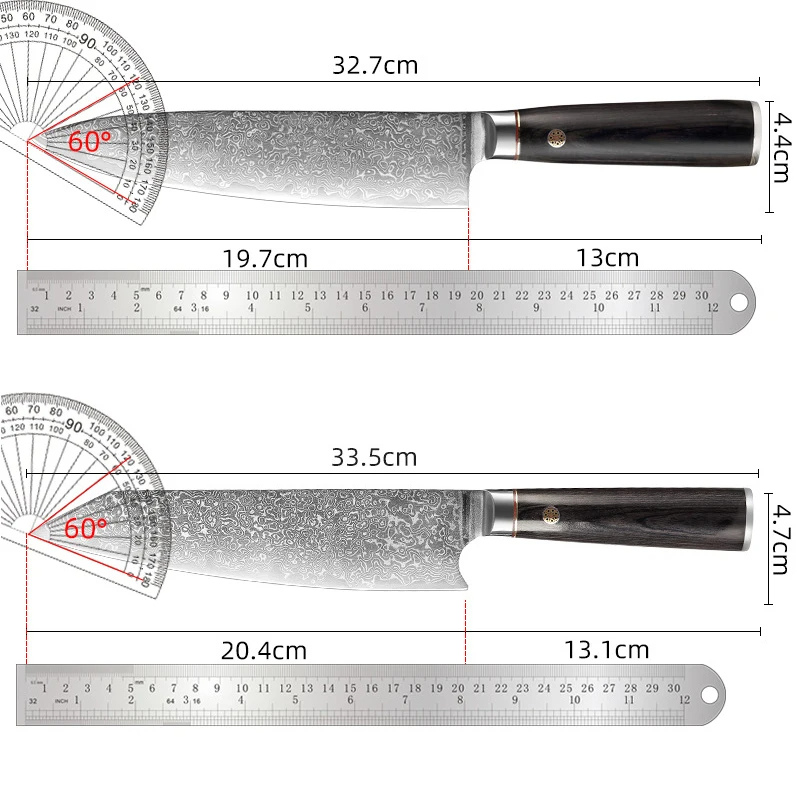 Kitchen Knife 67 Layers Damascus Steel - Tek Knives™