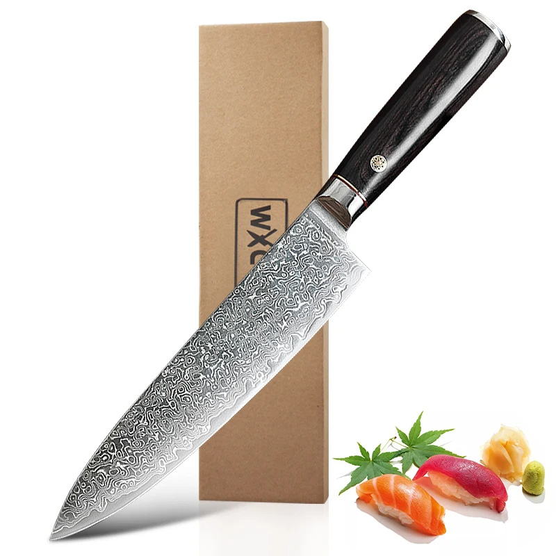 Kitchen Knife 67 Layers Damascus Steel - Tek Knives™